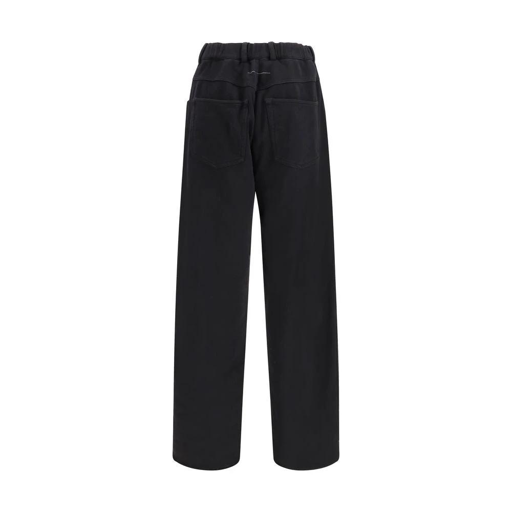 MM6 Schwarze Baumwoll-Athletikhose by MM6