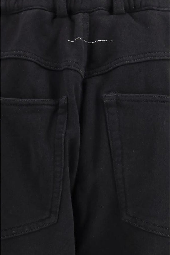 MM6 Schwarze Baumwoll-Athletikhose by MM6