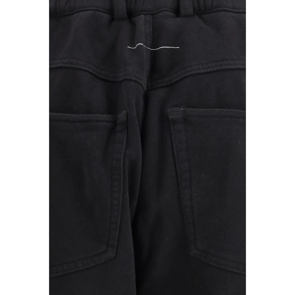 MM6 Schwarze Baumwoll-Athletikhose by MM6