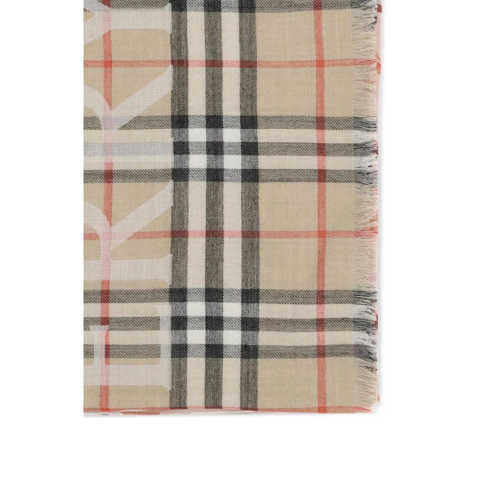 Burberry Beiger Wollschal by Burberry