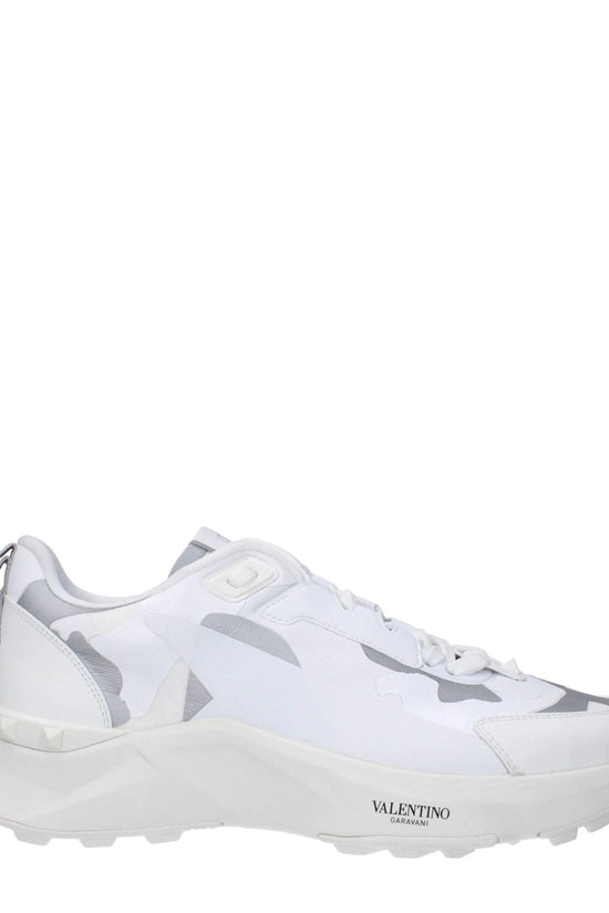 Valentino Garavani Weiße Stoff-Sneaker im Athletic-Look by Valentino Garavani