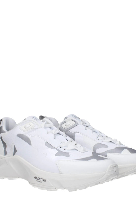 Valentino Garavani Weiße Stoff-Sneaker im Athletic-Look by Valentino Garavani