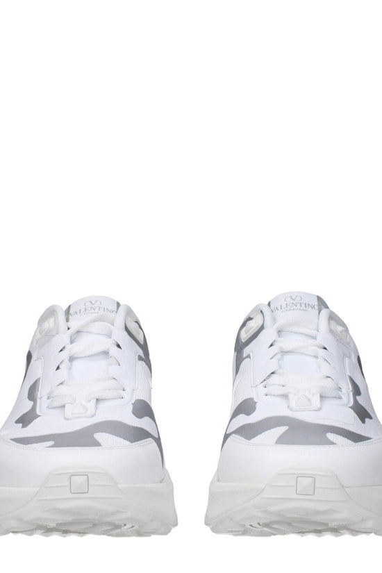 Valentino Garavani Weiße Stoff-Sneaker im Athletic-Look by Valentino Garavani