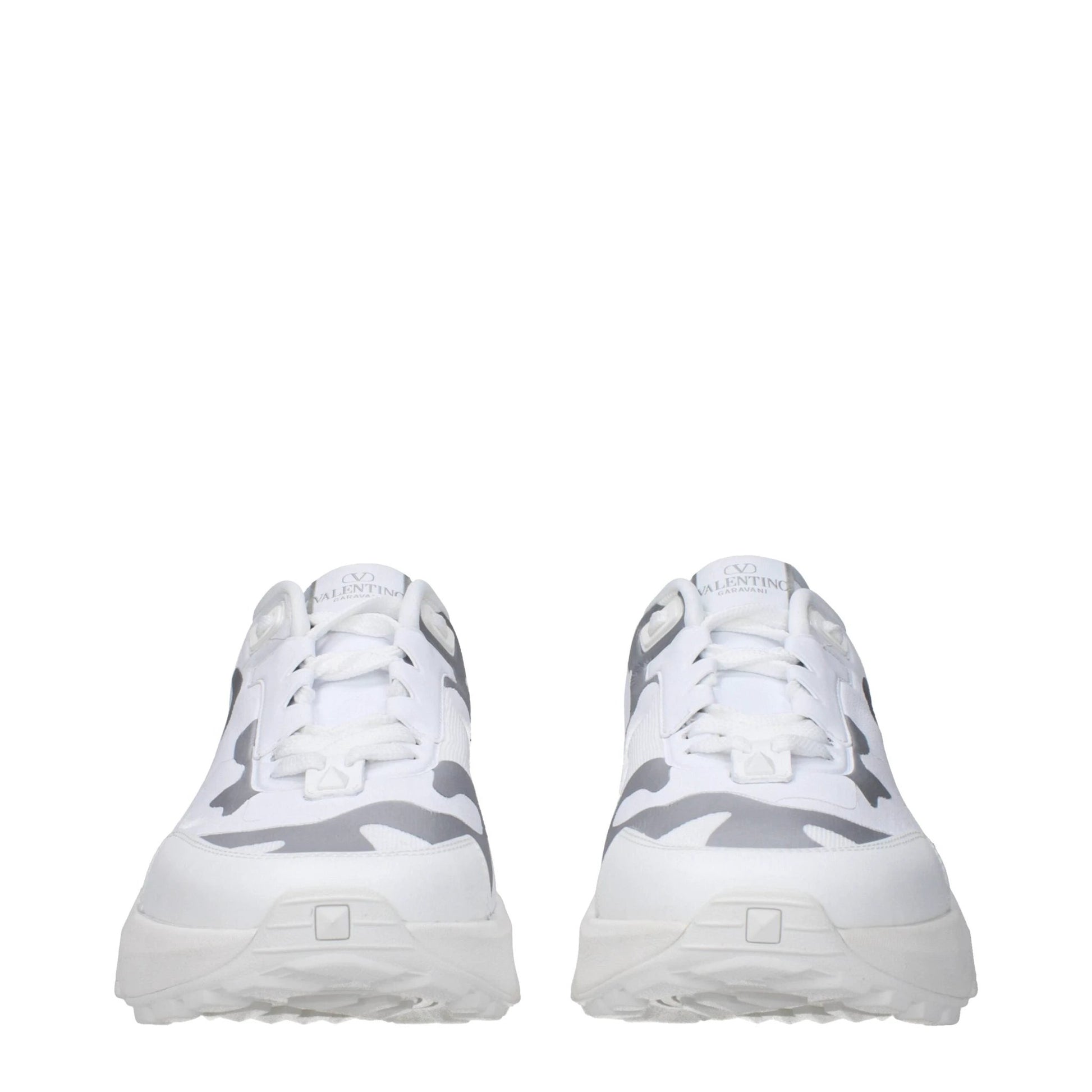 Valentino Garavani Weiße Stoff-Sneaker im Athletic-Look by Valentino Garavani