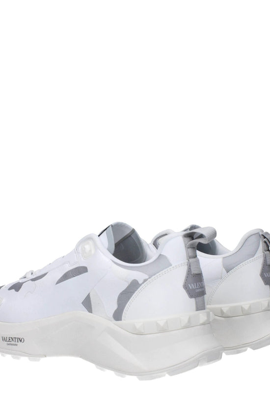 Valentino Garavani Weiße Stoff-Sneaker im Athletic-Look by Valentino Garavani