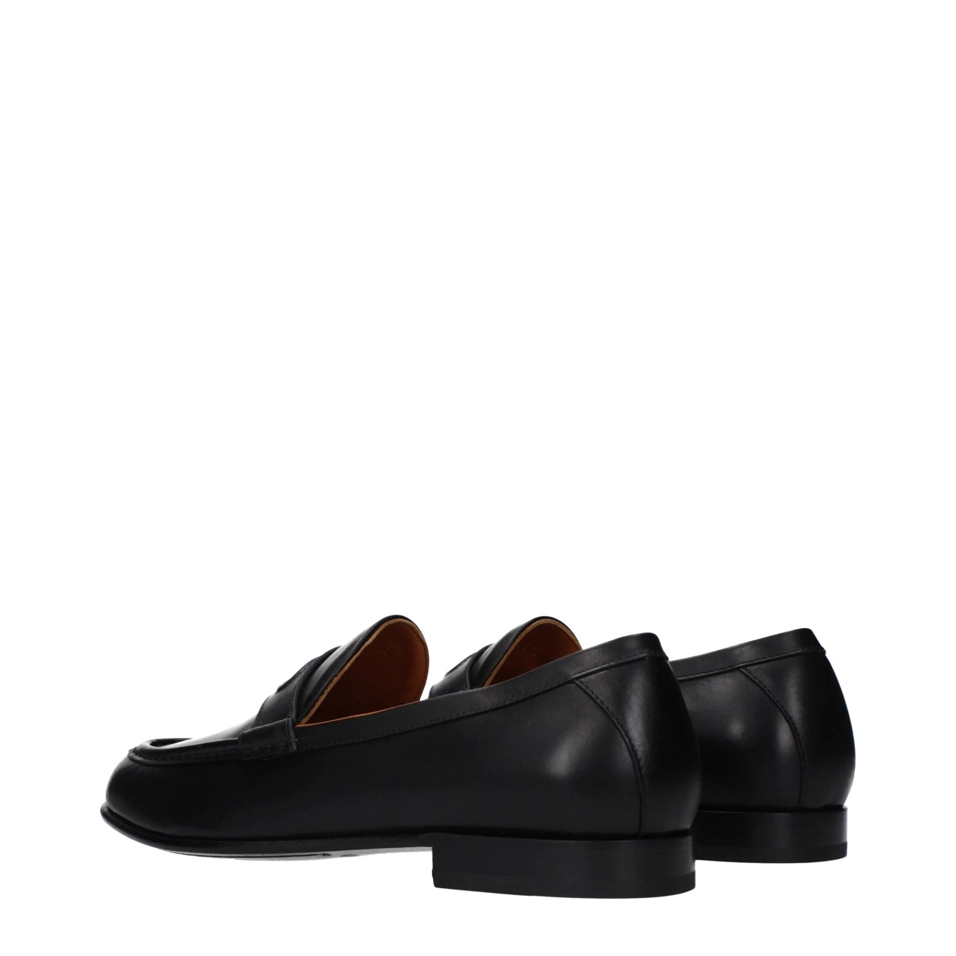 Valentino Garavani Schwarze Loafer aus Leder zum Hineinschlüpfen by Valentino Garavani