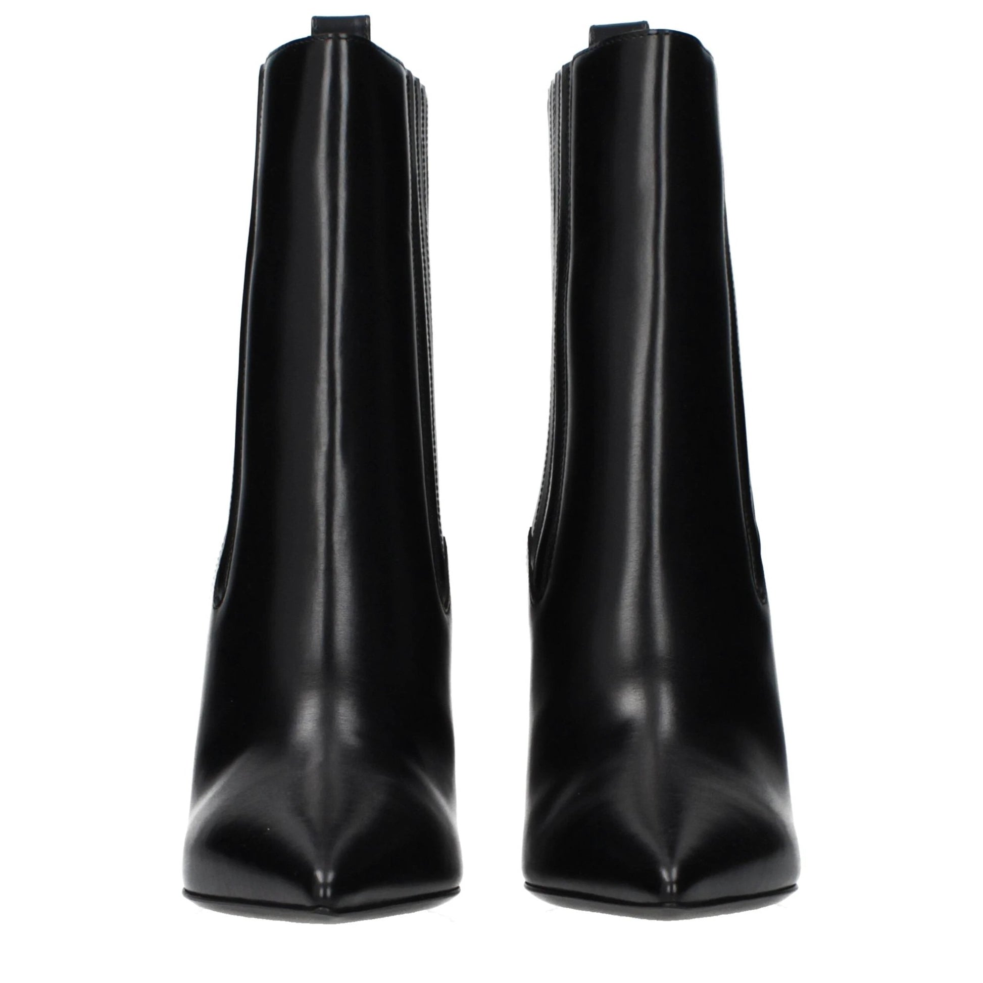 Valentino Garavani Schwarze Leder-Ankle Boots by Valentino Garavani