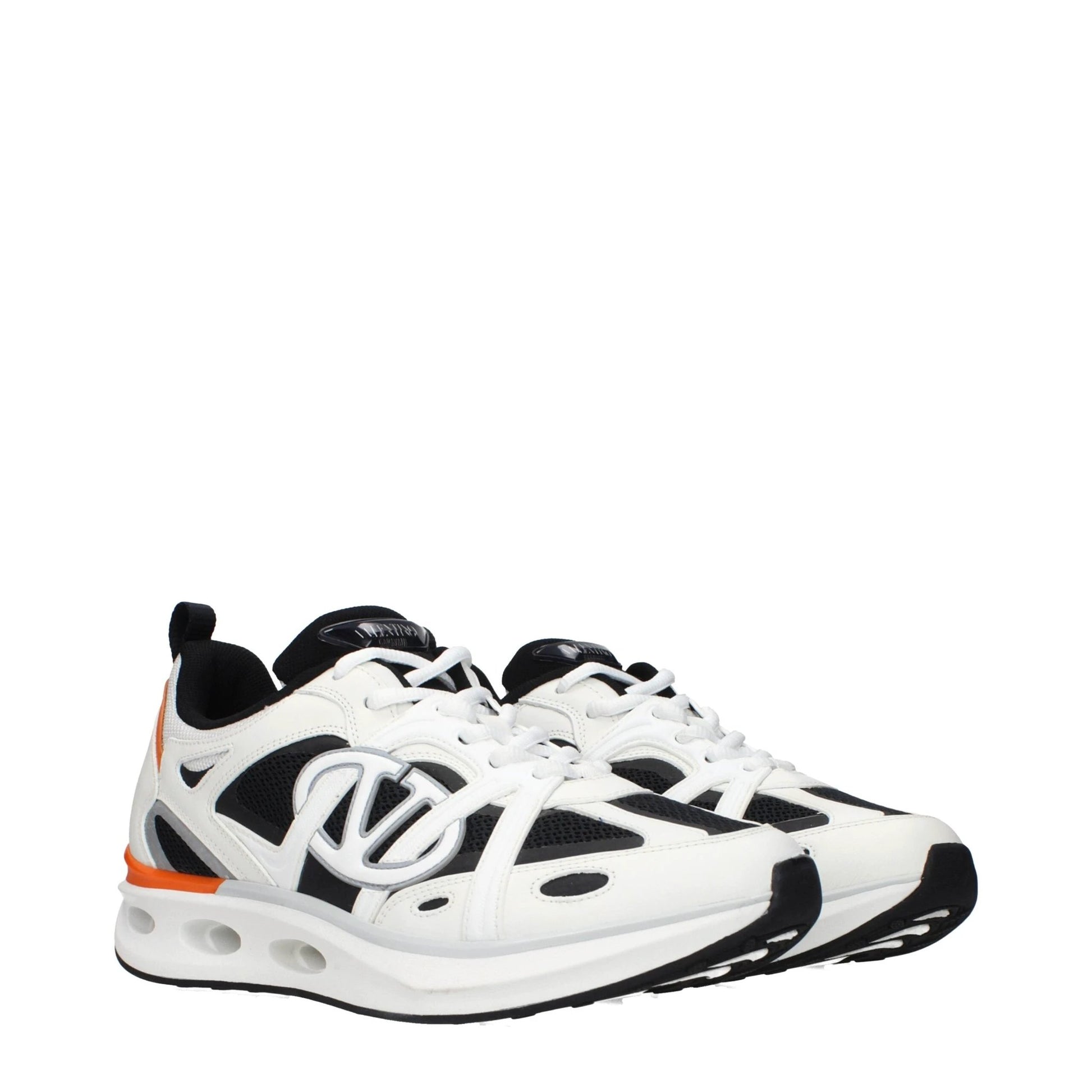 Valentino Garavani Weiße Stoff-Sneaker im Athletic-Look by Valentino Garavani
