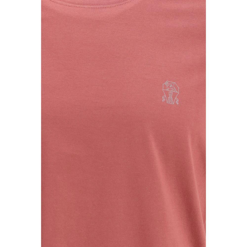 Brunello Cucinelli Mehrfarbiges Baumwoll-T-Shirt by Brunello Cucinelli