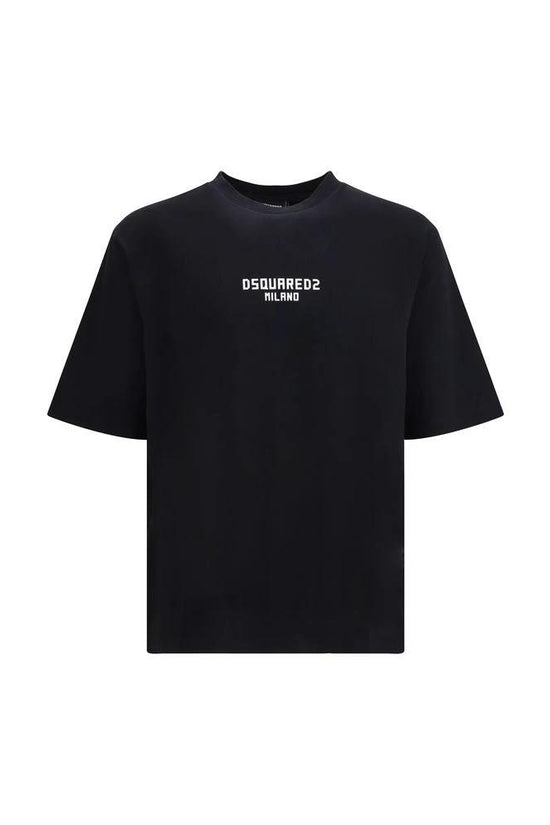 Dsquared² Schwarzes Baumwoll-T-Shirt by Dsquared²