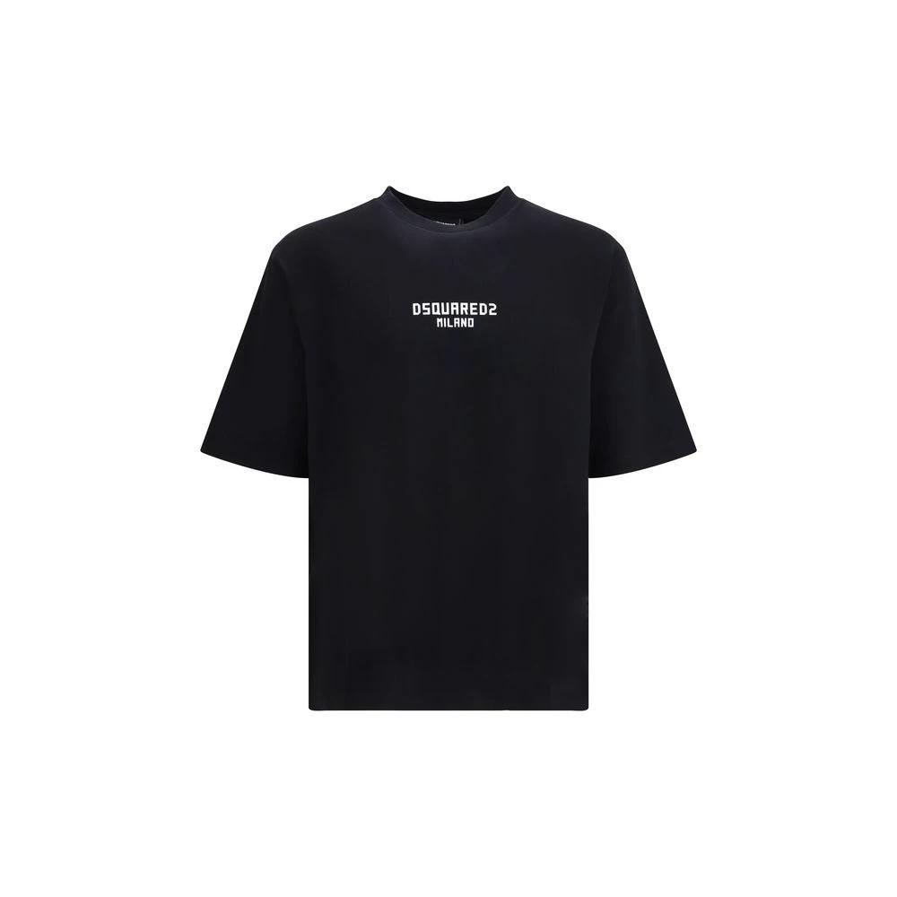 Dsquared² Schwarzes Baumwoll-T-Shirt by Dsquared²