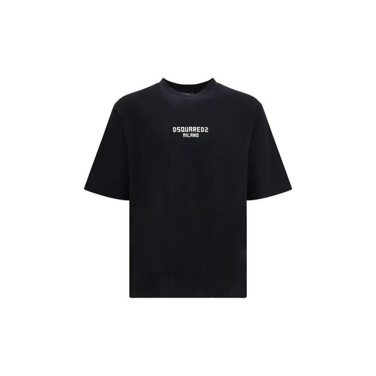 Dsquared² Schwarzes Baumwoll-T-Shirt by Dsquared²
