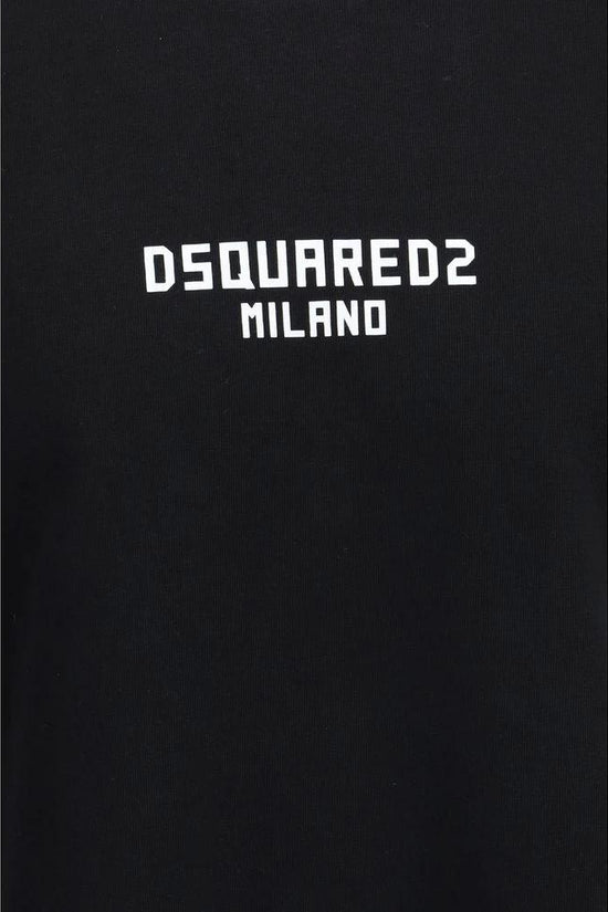 Dsquared² Schwarzes Baumwoll-T-Shirt by Dsquared²