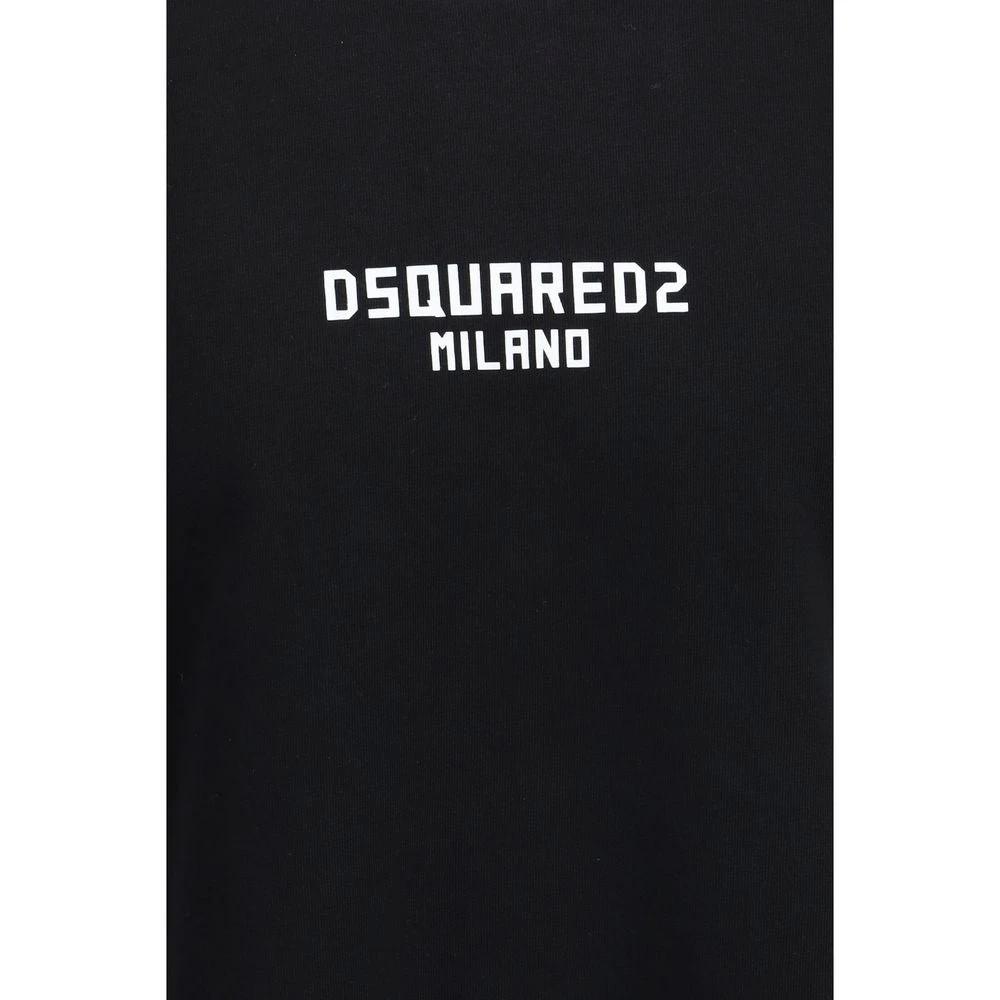 Dsquared² Schwarzes Baumwoll-T-Shirt by Dsquared²