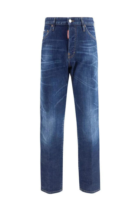 Dsquared² Blaue Baumwoll-Jeans im Slim Fit by Dsquared²