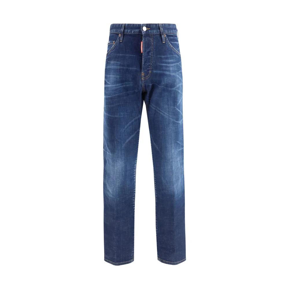 Dsquared² Blaue Baumwoll-Jeans im Slim Fit by Dsquared²