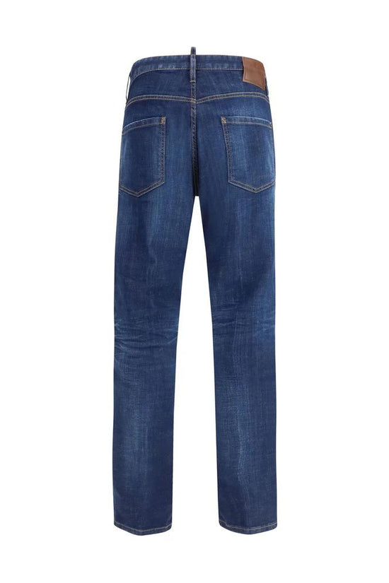 Dsquared² Blaue Baumwoll-Jeans im Slim Fit by Dsquared²
