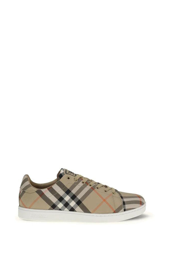 Burberry Multicolor Calf Leather Bos Taurus Low Top Sneakers by Burberry