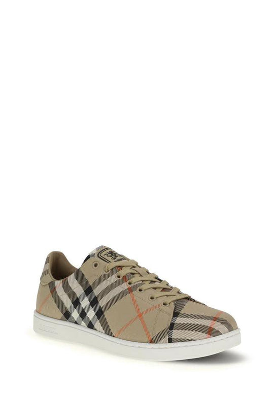 Burberry Multicolor Calf Leather Bos Taurus Low Top Sneakers by Burberry