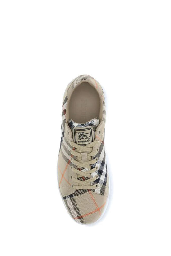 Burberry Multicolor Calf Leather Bos Taurus Low Top Sneakers by Burberry