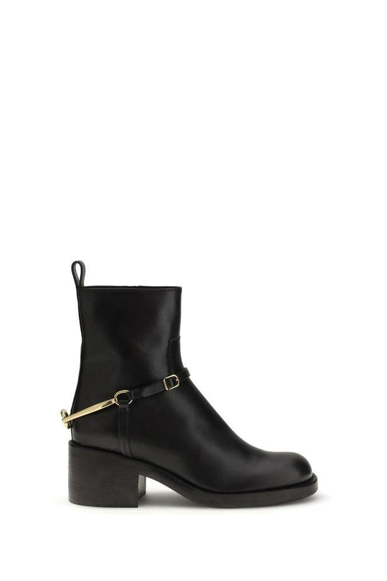 Chloé Schwarze Lammleder Ankle Boots Ovis Aries Aries by Chloé