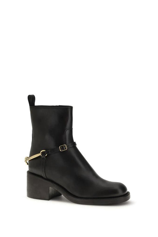 Chloé Schwarze Lammleder Ankle Boots Ovis Aries Aries by Chloé