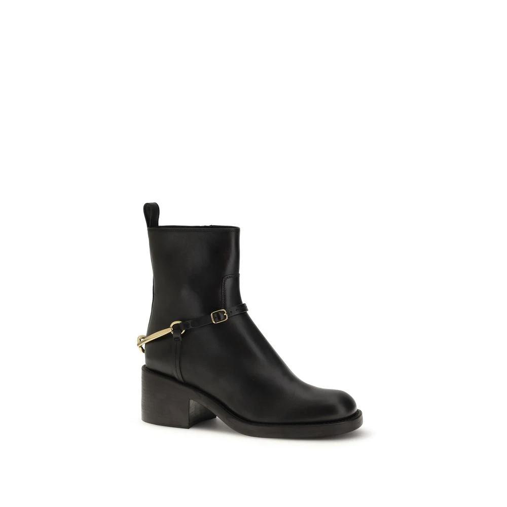 Chloé Schwarze Lammleder Ankle Boots Ovis Aries Aries by Chloé