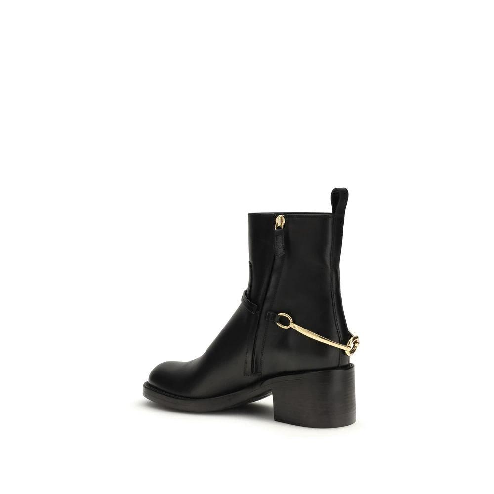 Chloé Schwarze Lammleder Ankle Boots Ovis Aries Aries by Chloé