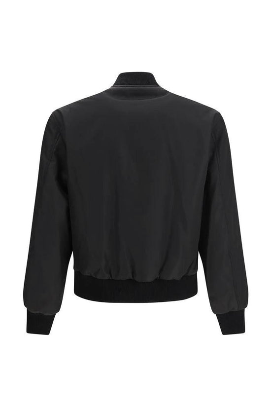 Versace Schwarzer Polyamid-Bomber by Versace