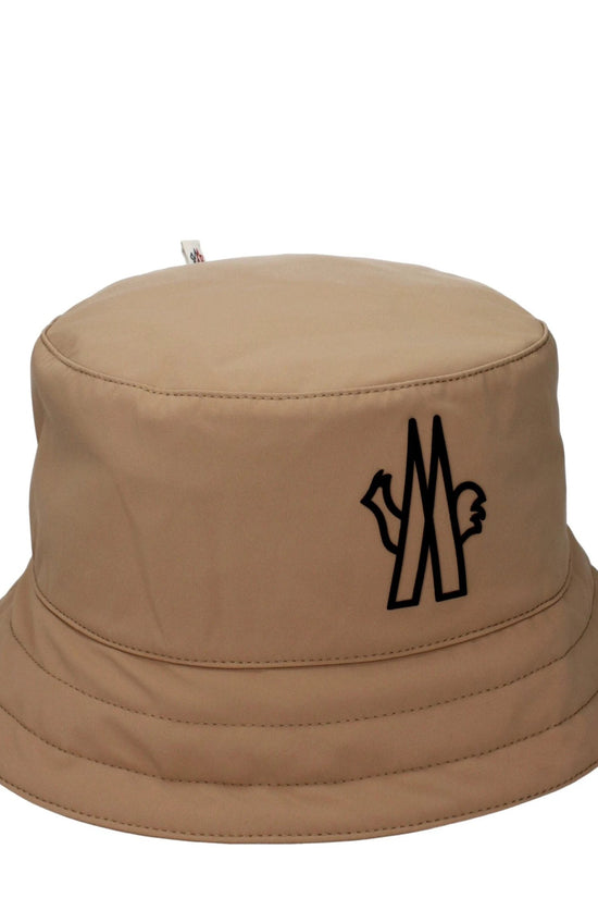 Moncler Beige Fabric Bucket Hat by Moncler