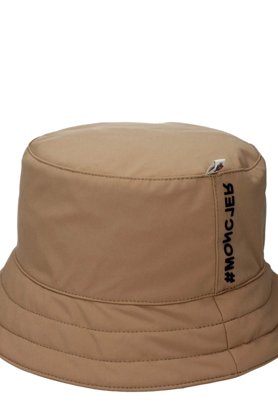 Moncler Beige Fabric Bucket Hat by Moncler