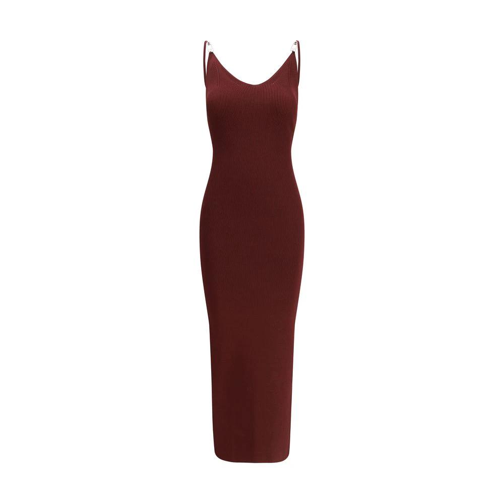 Versace Bordeaux Viscose Casual Dress by Versace