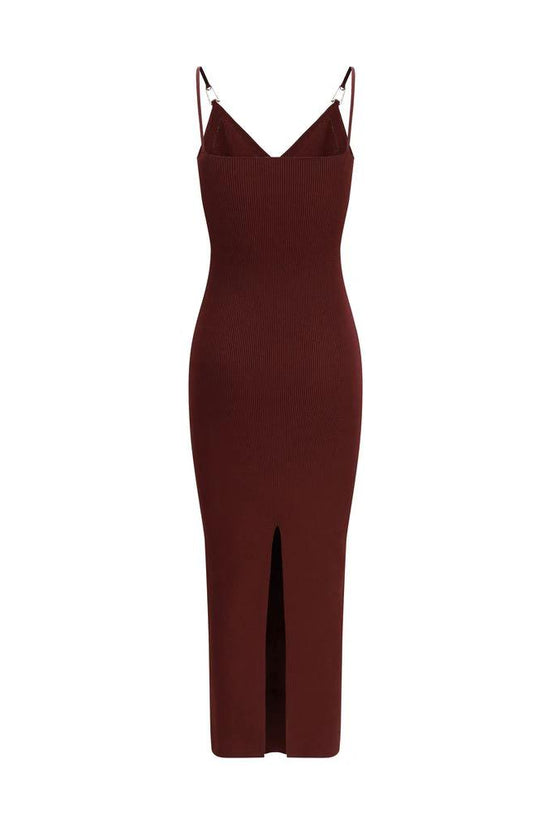 Versace Bordeaux Viscose Casual Dress by Versace