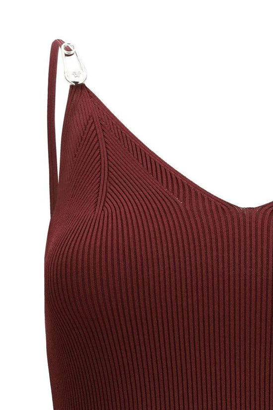 Versace Bordeaux Viscose Casual Dress by Versace
