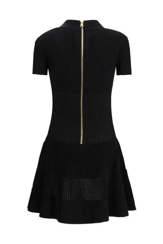 Balmain Schwarzes legeres Kleid aus Viskose by Balmain