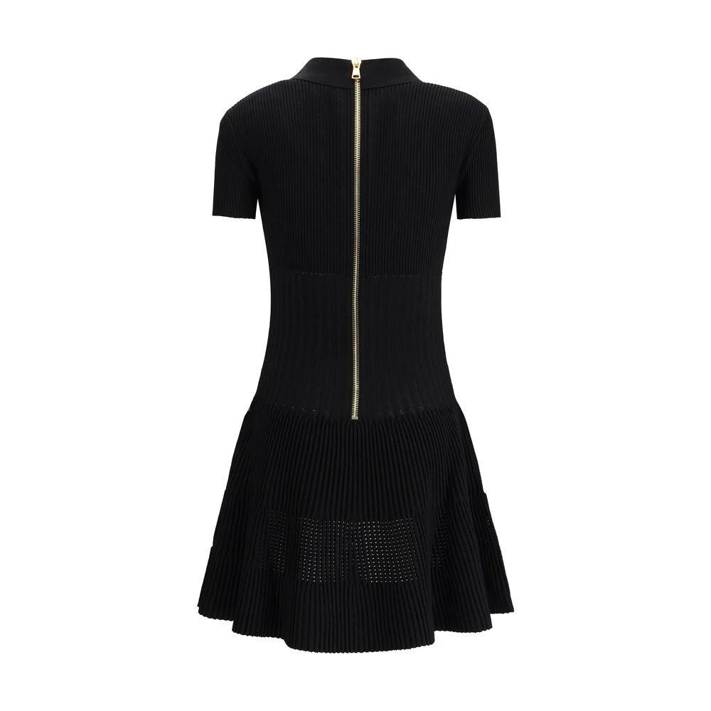 Balmain Schwarzes legeres Kleid aus Viskose by Balmain