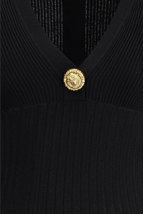 Balmain Schwarzes legeres Kleid aus Viskose by Balmain