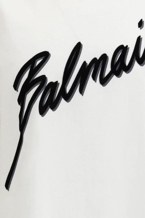 Balmain Weißes Baumwoll-T-Shirt by Balmain