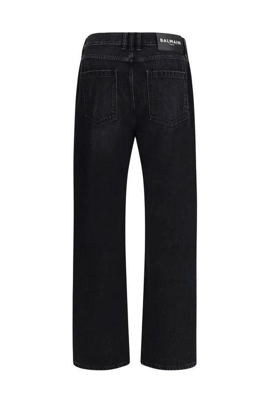 Balmain Schwarze Baumwoll-Jeans aus Denim by Balmain