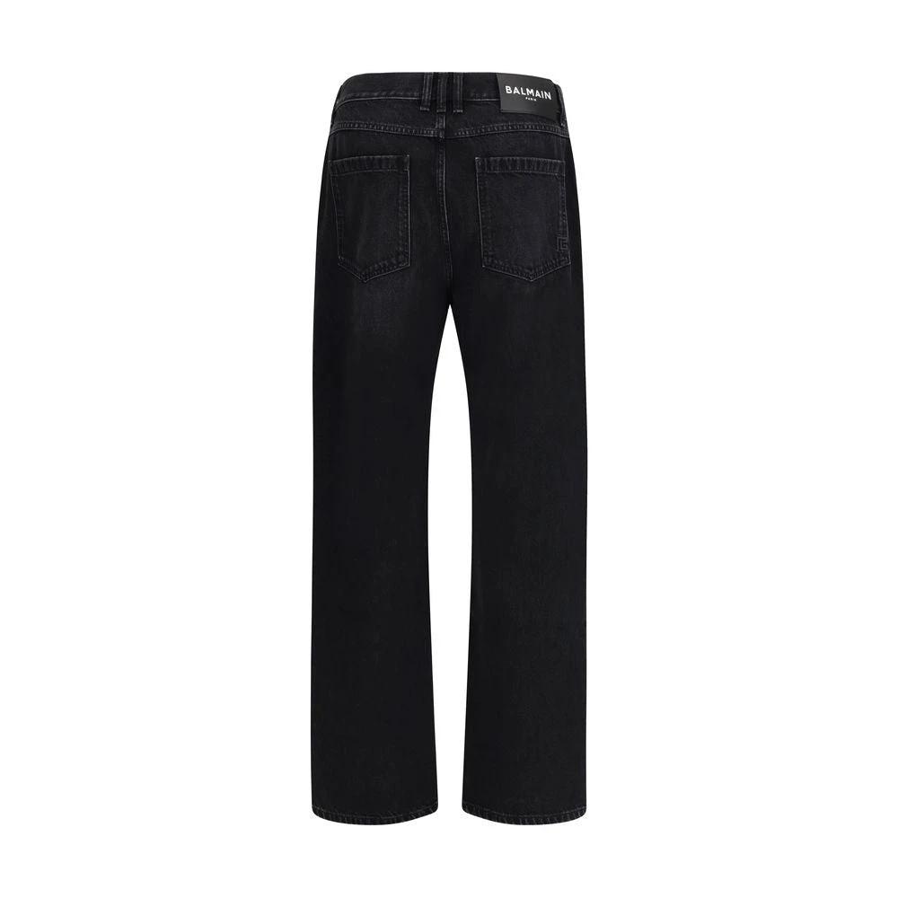 Balmain Schwarze Baumwoll-Jeans aus Denim by Balmain