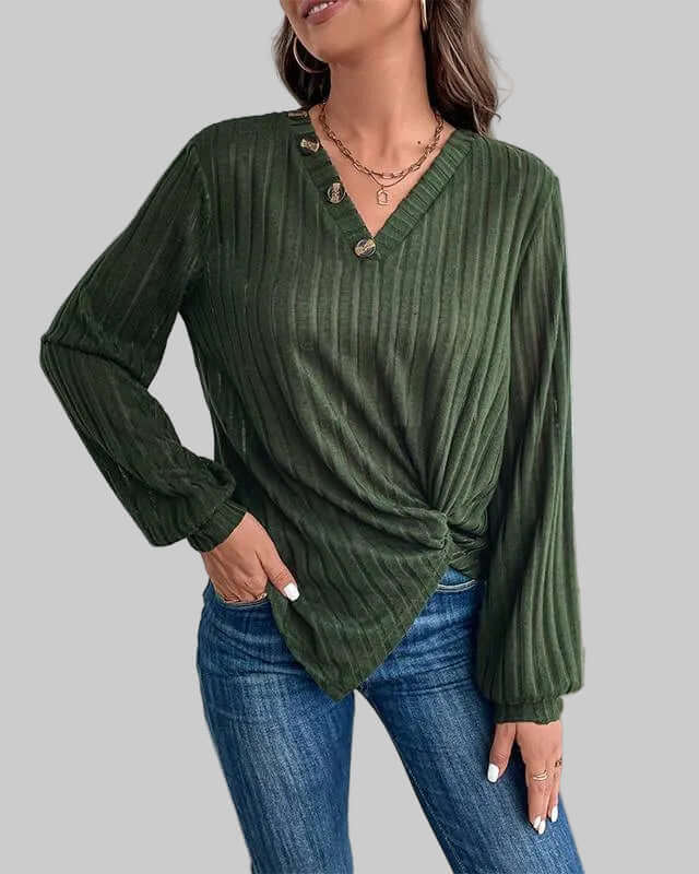 Damen Langarmshirt Basic einfarbig